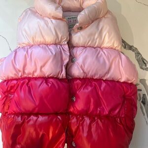 Old Navy Pink and Red Puffer Vest